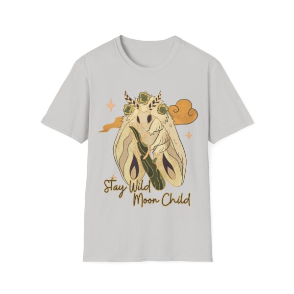 Stay Wild Moon Child Moth Soft style T-Shirt - Image 4